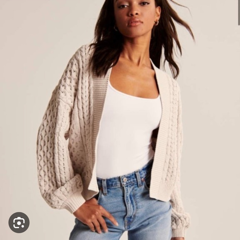 Abercrombie & Fitch chenille cardigan